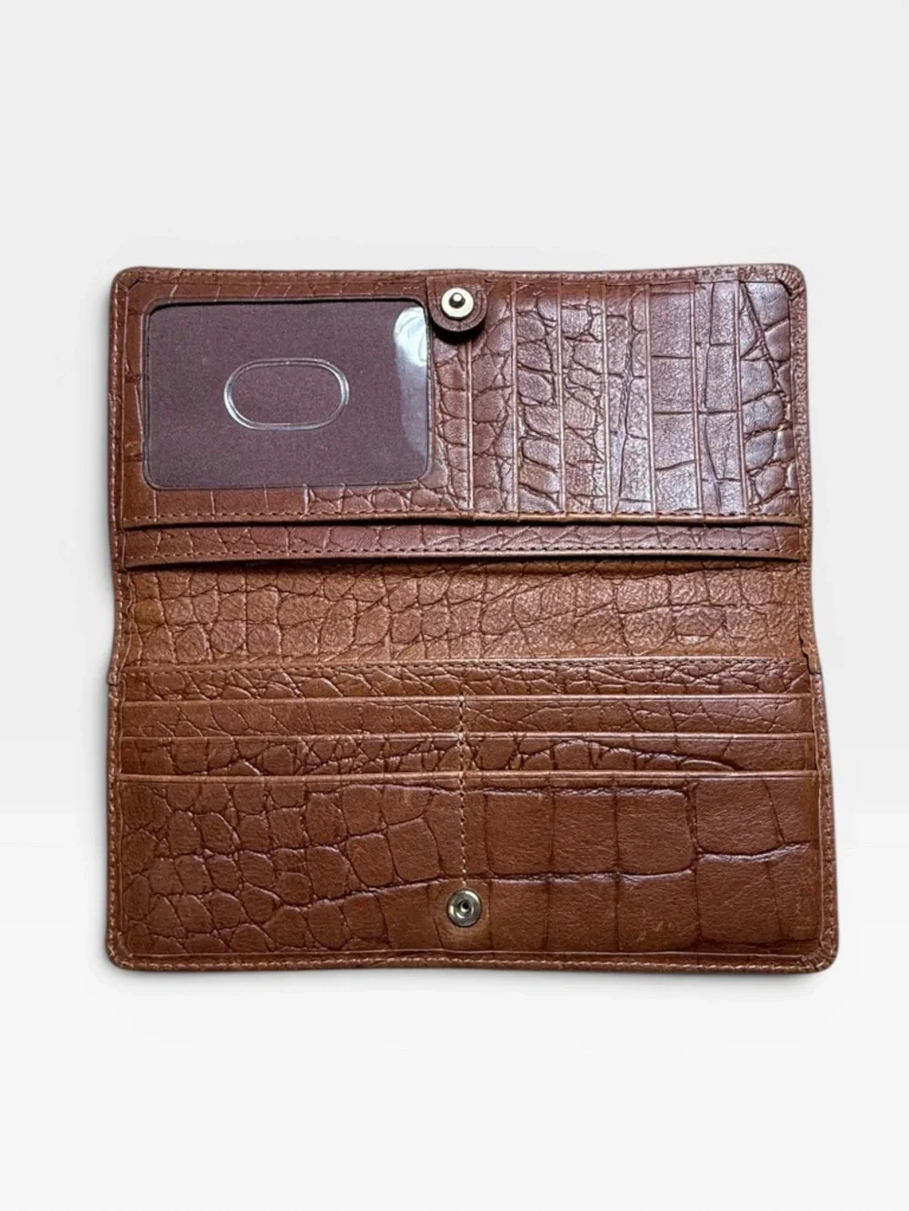 Brahmin Ady Tan Tidewell Slim Leather Wallet OS